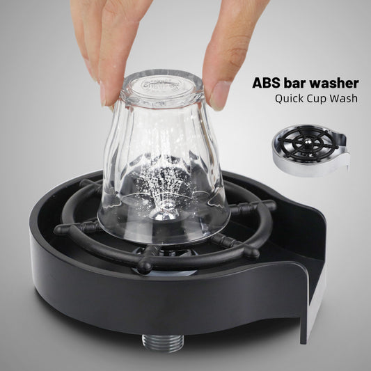 High-Pressure Cup Washer for Kitchen Sink – Fast, Hands-Free Glass Rinser