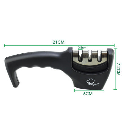 3-Stage Diamond Knife Sharpener – Ergonomic, Tungsten Steel & Ceramic Blades for Precise Edge